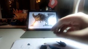 леплю чернильного демона из игры бенди и тёмное возраждения (BATDR)