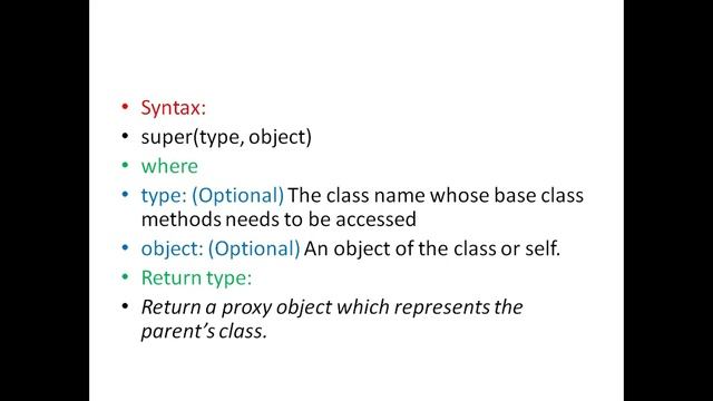 Super Keyword In Python