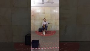 Антонина Синицина (балалайка). "Белла чао". Чеховская. 12.11.2020