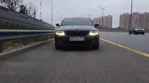 Octavia А7 перемигивание дальнего с ПТФ
