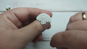 ⛄Снеговик из бисера.☃️