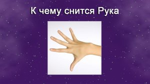К чему снится Рука (Сонник)