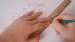 как нарисовать танк т - 35 из мультика про танки Геранда