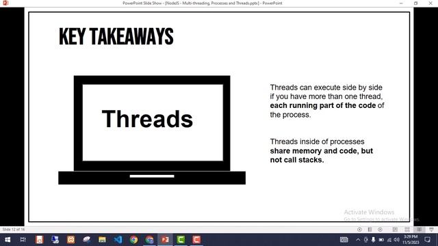 Node.js Tutorial - Multithreading, Process & Threads | Urdu | Hindi | Part 8