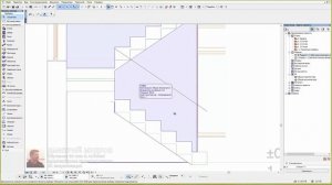 Дизайн дома (квартиры) в Archicad 21/26 - стеклянные перила 2