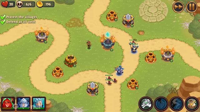 Realm Defense: Hero Legends TD - Gameplay (Lvl. 11-15), Playthrough (iOS & Android) смотреть онлайн