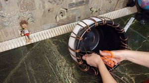 МК подвесное кашпо с оплетенным дном. DIY rattan planters