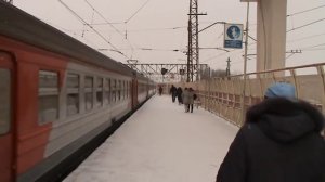Электропоезд ЭД2Т-0035 станция Силикатная