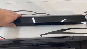 Молдинги дверей Toyota Land Cruiser Prado 150 с 2018г Черные