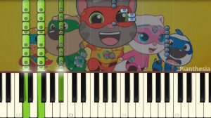 Talking Tom Heroes Theme Song [Piano Tutorial]