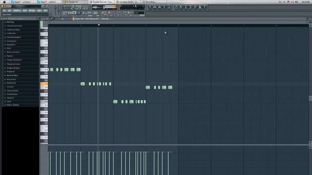 Как написать простой "трек" в FL Studio. смотреть онлайн