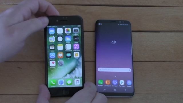 Samsung Galaxy S8 VS iPhone 7 - почему Samsung лучше айфона? смотреть онлайн