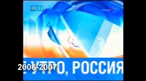 Эволюция заставок программы "Утро России" (1998 - н. в.)