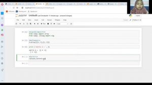 penyelesaian eigenvalue dan eigenvector menggunakan python (jupyter notebook)