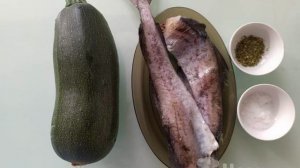 Минтай с кабачками в духовке