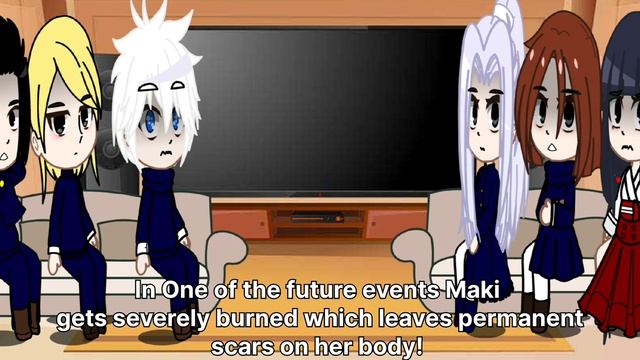 JJK S2 Characters react to gojos future students || Part 1/? || Maki zenin || смотреть онлайн