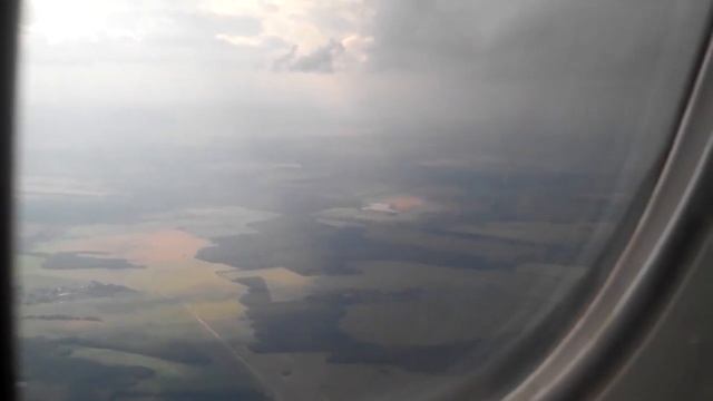 Вид из окна самолёта Ленкорань Москва часть 9