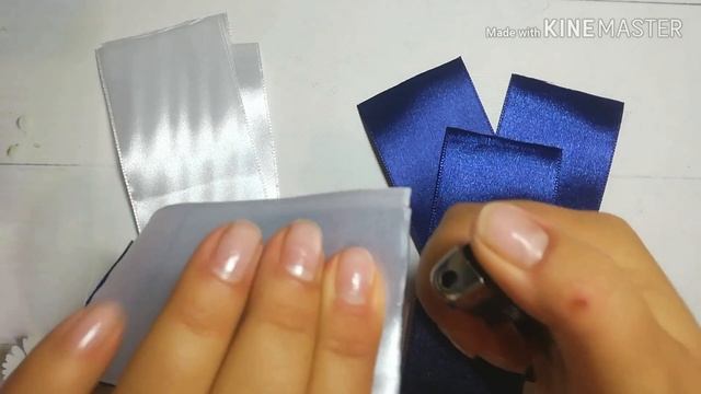 #школьные #бантики из атласных лент , новая #камелия , #канзаши