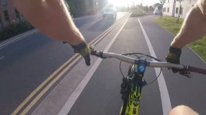 MTB VS ROAD BIKE!! morning commute commencal MTB part 1