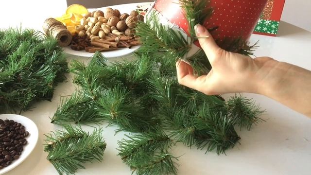 ДЕКОРАТИВНАЯ ЁЛОЧКА из Натуральных Материалов Своими Руками! DIY Christmas tree! смотреть онлайн