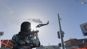 GTA V Michael's Los Santos Kkangpae Shootout+ Six Star Escape(RDE 3.1.6)