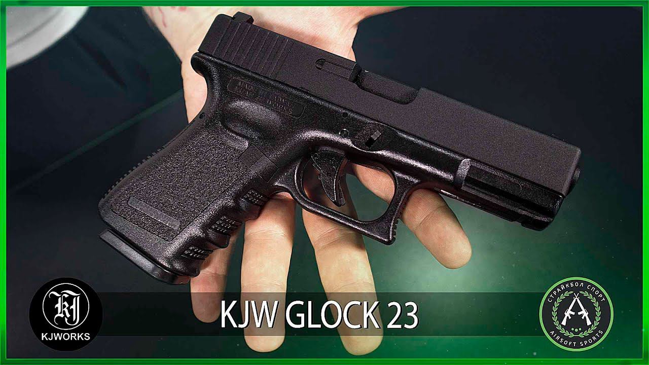 Обзор пистолета KJWorks GLOCK 23. Страйкбольный пистолет.