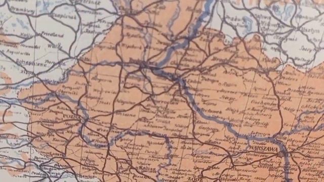 Карта Польши 1920 года.