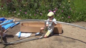 Большой Батут. Сборка батута для детей. A Large Trampoline. Assembly of the trampoline for children