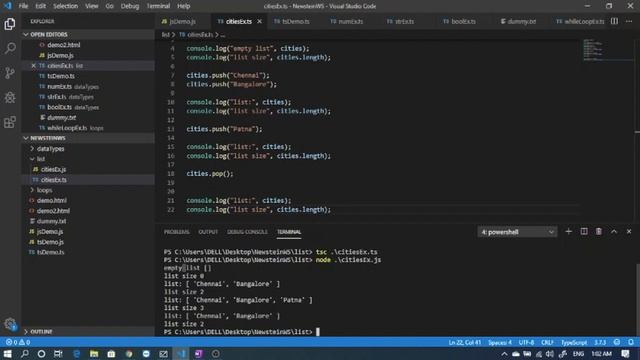 TypeScript-Class 7 - TS List