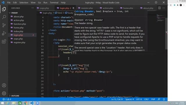 PHP Session with CRUD Operation