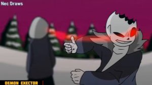 Dust!Sans vs Horror!Sans [Animation][Анимация] | Русский дубляж [RUS] , озвучка