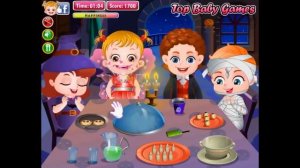 Бесплатные игры онлайн  Baby Hazel Halloween Party  Малышка Хейзел Хэллоуин, игра для детей