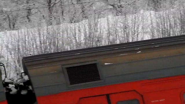 Ярославский ход в снежный день. От пл. Семхоз до ст.Хотьково Московской железной дороги. смотреть онлайн