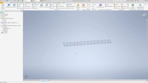 Диван в скандинавском стиле своими руками. Урок 7 Пружина змейка в Autodesk Inventor.