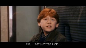 Harry Potter and the Philosopher Stone : Harry meets Ron and Hermione (English sub)