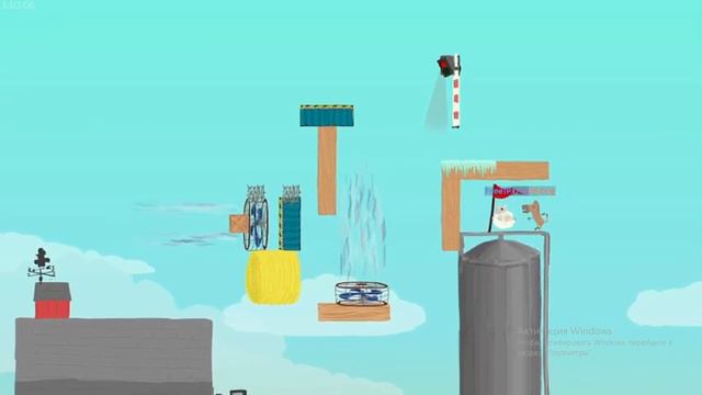 Играем в ultimate chicken horse втроем с друзьями часть 2 смотреть онлайн