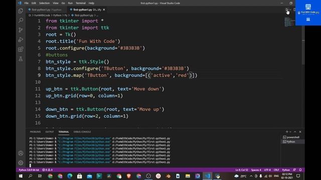 How to create button in tkinter | How to style button in tkinter | Tkinter buttons