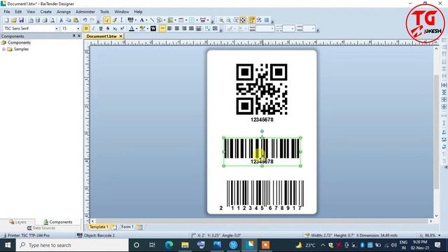 How to create barcode in BarTender Software | Barcode kaise Generate karen? | Barcode Generator смотреть онлайн