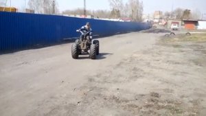 Самодельный Квадрик 3я часть.Первый выезд.