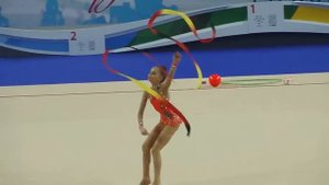 Аверина Арина,лента. Первенство России по гимнастике г.Казань 2014