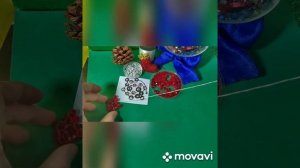 Новогодний носок украшения на  ёлку из бусин своими руками