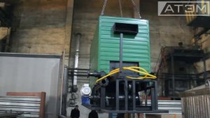 Отгрузка водогрейного котла на щепе и опилках 1,5 МВт