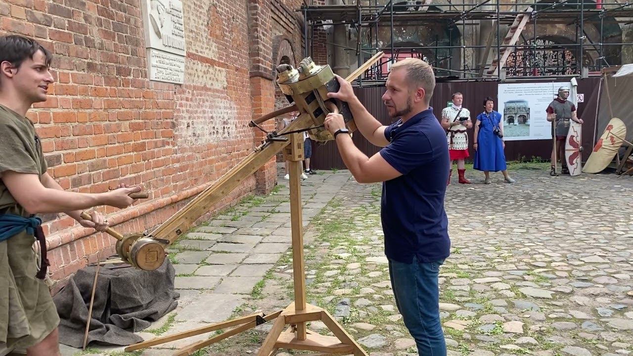 Баллиста "Скорпион" метательное орудие армии Древнего Рима смотреть онлайн