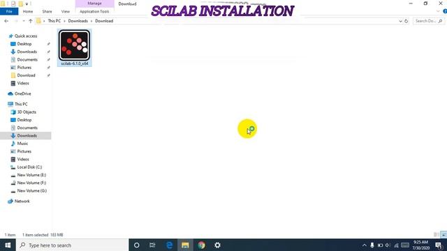 SCILAB 6.1.0  INSTALLATION FOR WINDOWS.