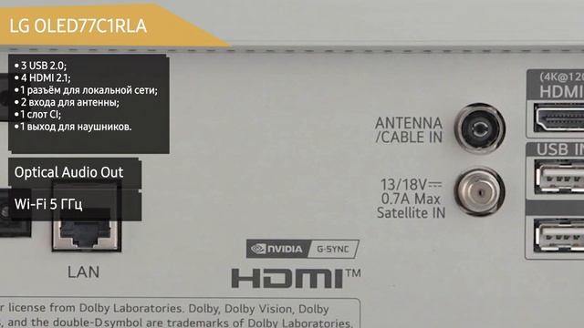 Телевизор LG OLED77C1RLA (OLED77C1) смотреть онлайн