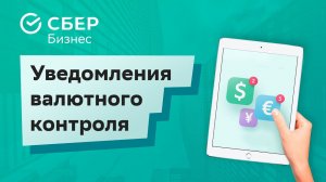 Сервис «Уведомления валютного контроля» от СберБизнес