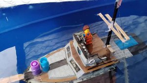 Lego Jaws Quint death and the shark death