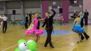 Латиноамериканский танец. Бразильская самба. Танцуют юниоры