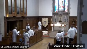 2022 11 20 Service at St B's