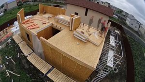 строительство дома из сип-панелей за 4 минуты